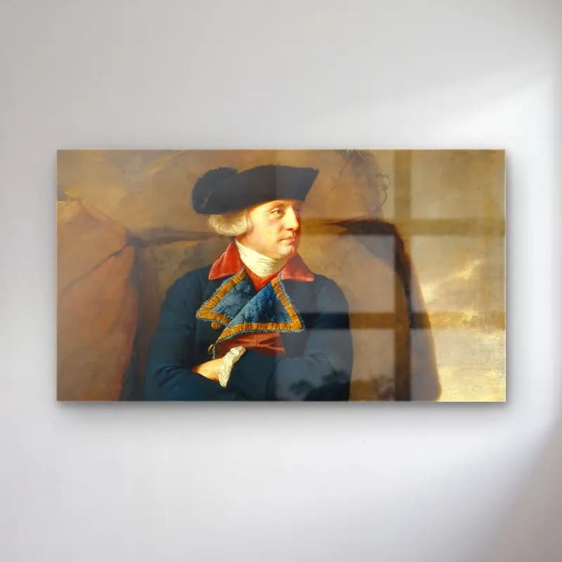 Joseph Wright – Portrait of a Gentleman cam tablo — Joseph Wright – Portrait of a Gentleman — yağlı boya erkek portresi