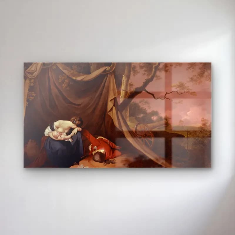 Joseph Wright – The Dead Soldier cam tablo — Joseph Wright – The Dead Soldier — yağlı boya aşıklar