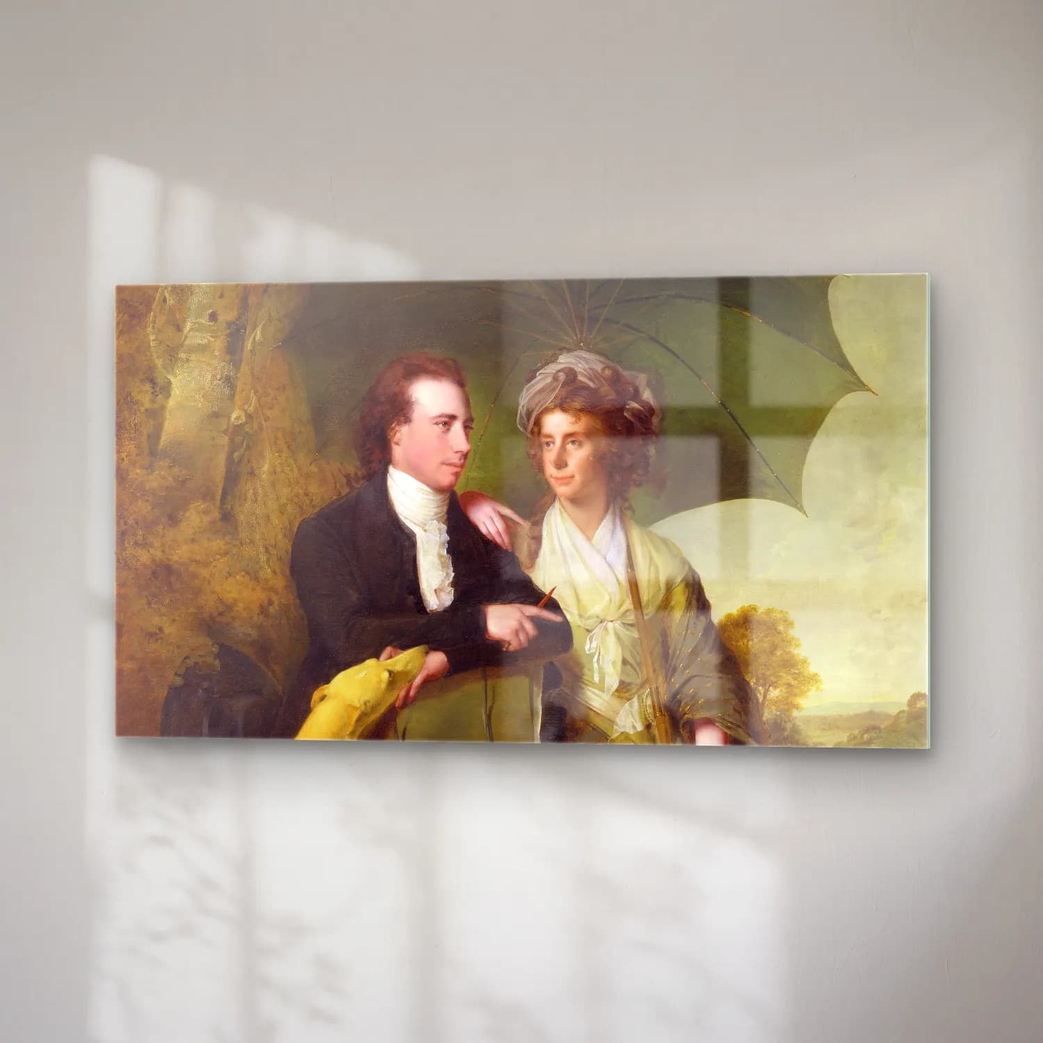 Joseph Wright – The Rev. And Mrs. Thomas Gisborne, Of Yoxhall Lodge,… cam tablo — sağ açıdan görünüm