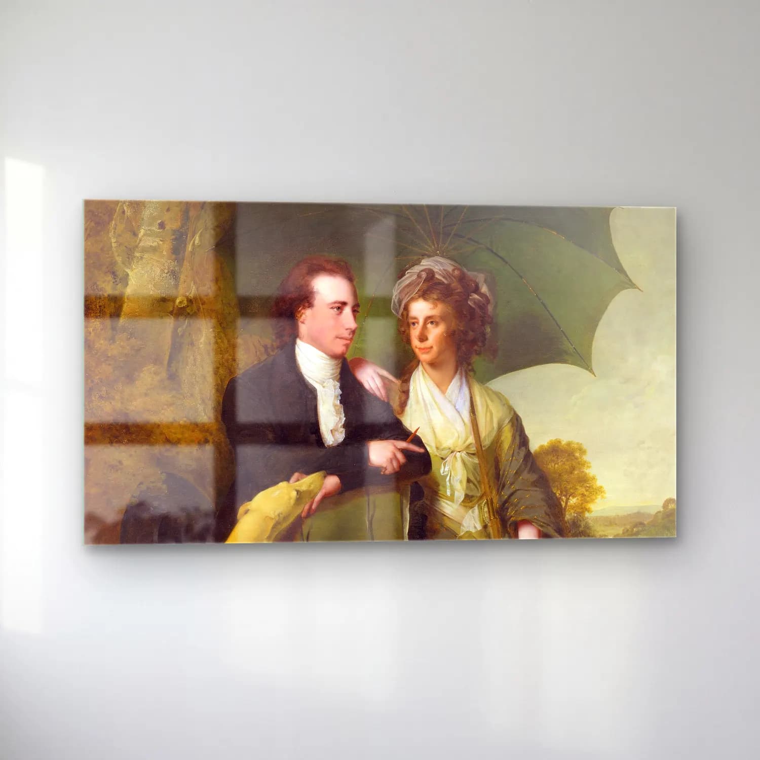 Joseph Wright – The Rev. And Mrs. Thomas Gisborne, Of Yoxhall Lodge,… cam tablo — sol açıdan görünüm