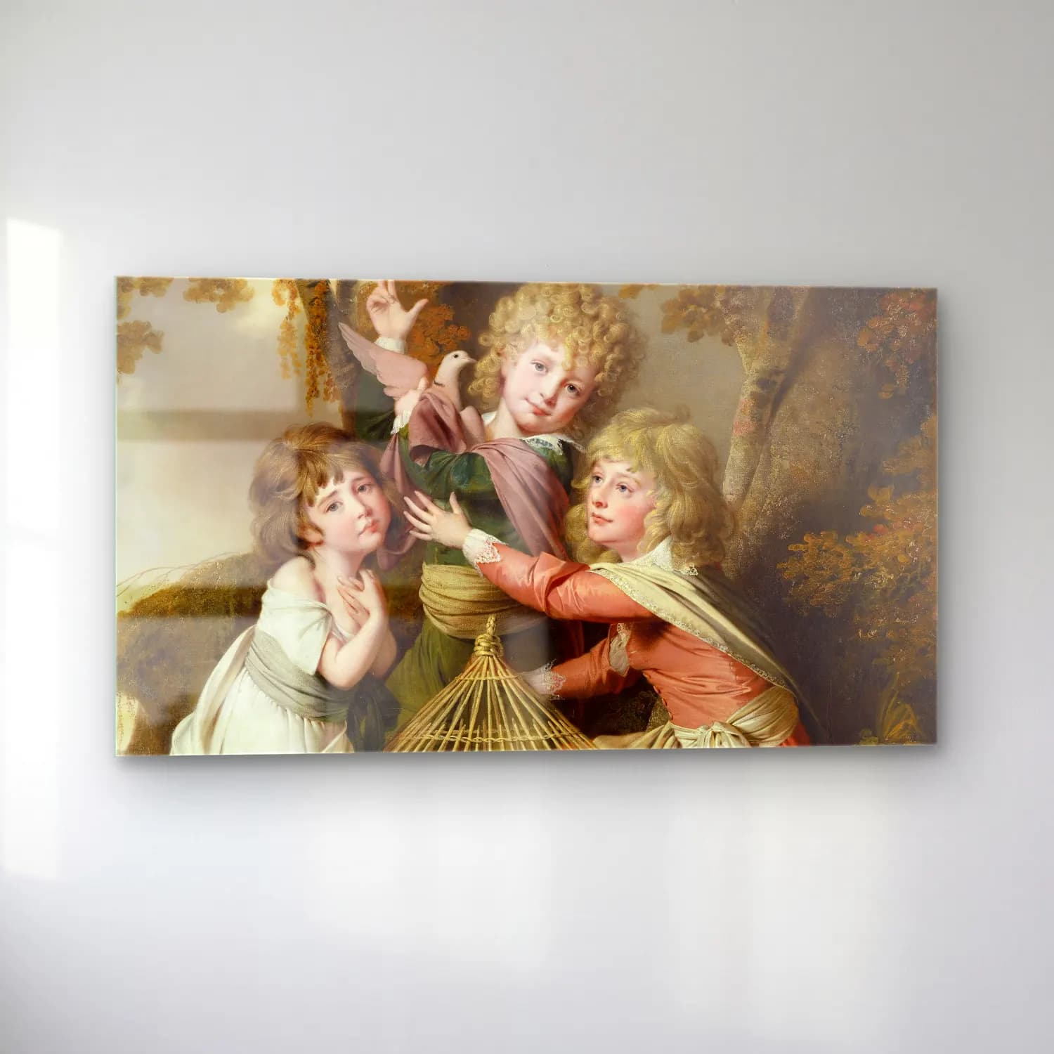Joseph Wright – The Synnot Children cam tablo — sol açıdan görünüm