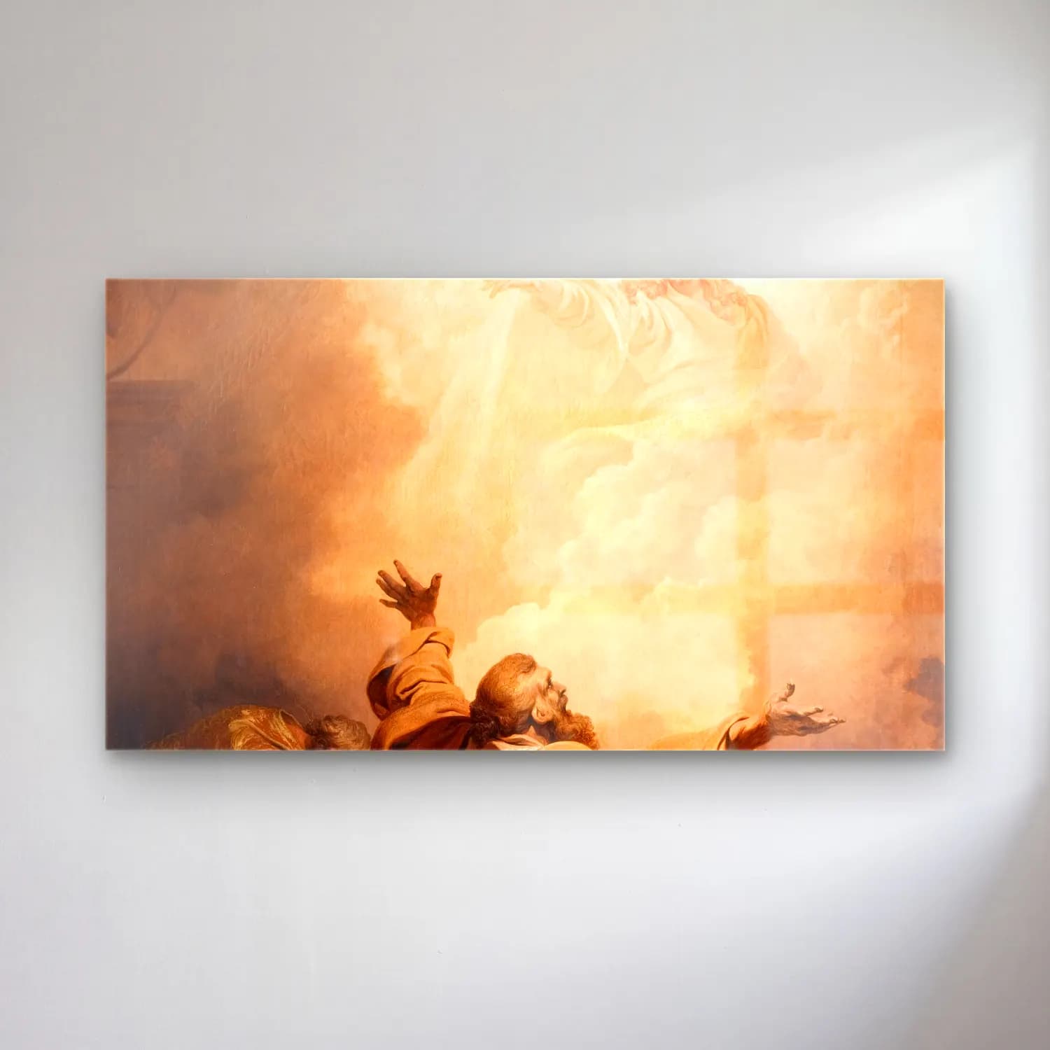 Philip James de Loutherbourg – Christ Appearing To The Disciples At Emmaus cam tablo — Philip James de Loutherbourg – Christ Appearing To The Disciples At Emmaus — yağlı boya dini sahne
