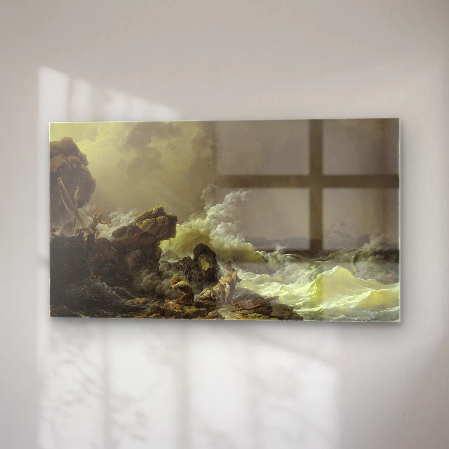 Philip James de Loutherbourg – Shipwreck (before 1812) cam tablo — sağ açıdan görünüm