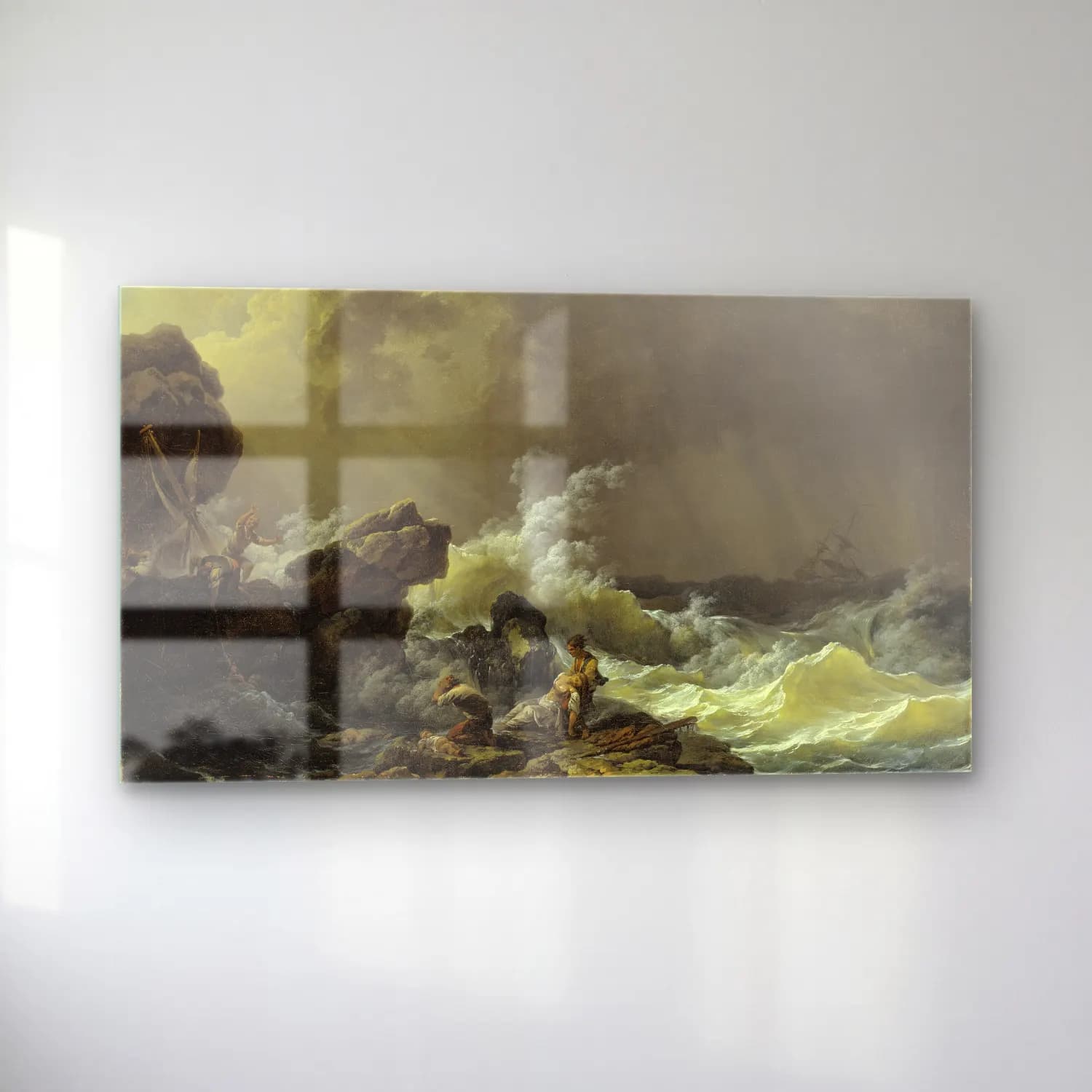 Philip James de Loutherbourg – Shipwreck (before 1812) cam tablo — sol açıdan görünüm