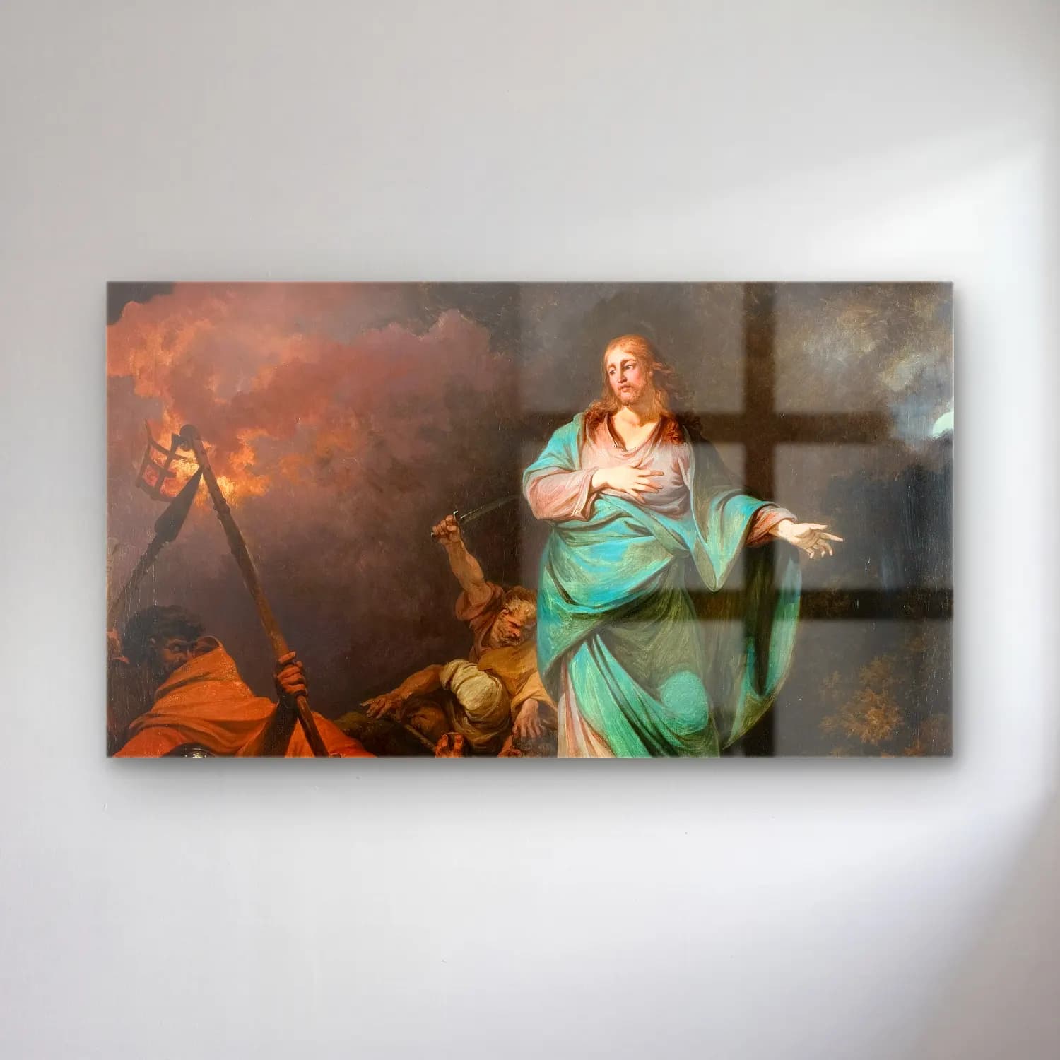Philip James de Loutherbourg – The Betrayal Of Christ cam tablo — Philip James de Loutherbourg – The Betrayal Of Christ — yağlı boya dini sahne