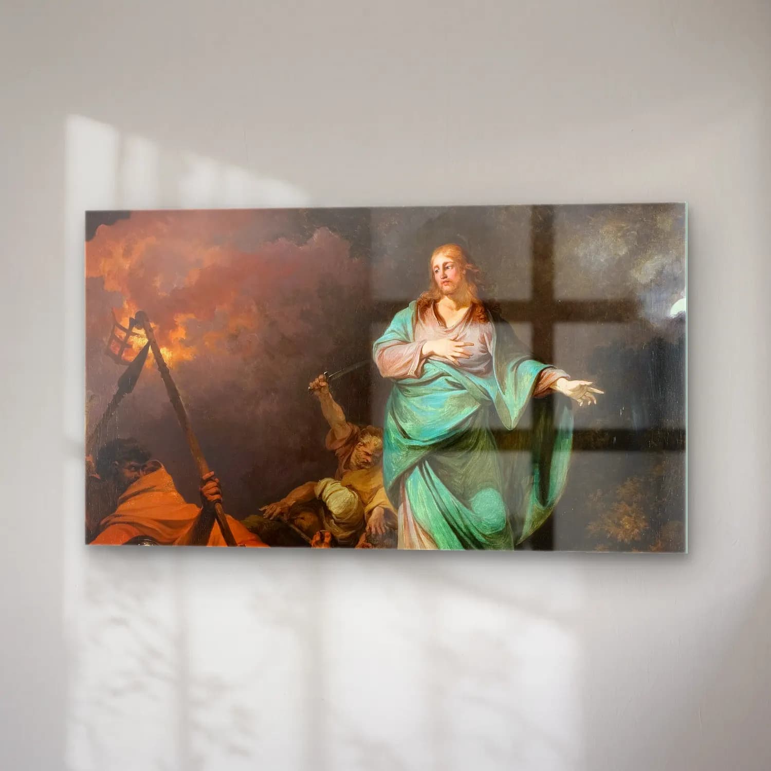 Philip James de Loutherbourg – The Betrayal Of Christ cam tablo — sağ açıdan görünüm