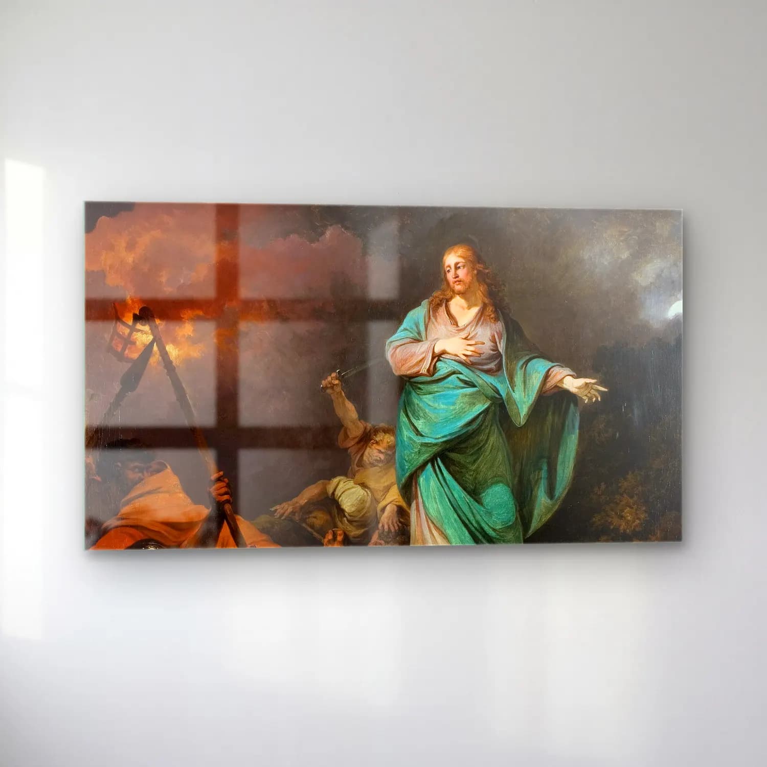 Philip James de Loutherbourg – The Betrayal Of Christ cam tablo — sol açıdan görünüm