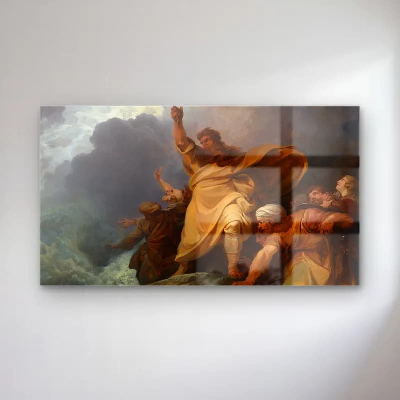 Philip James de Loutherbourg – The Destruction of Pharaoh’s Army cam tablo — Philip James de Loutherbourg – The Destruction of Pharaoh’s Army — yağlı boya dini sahne