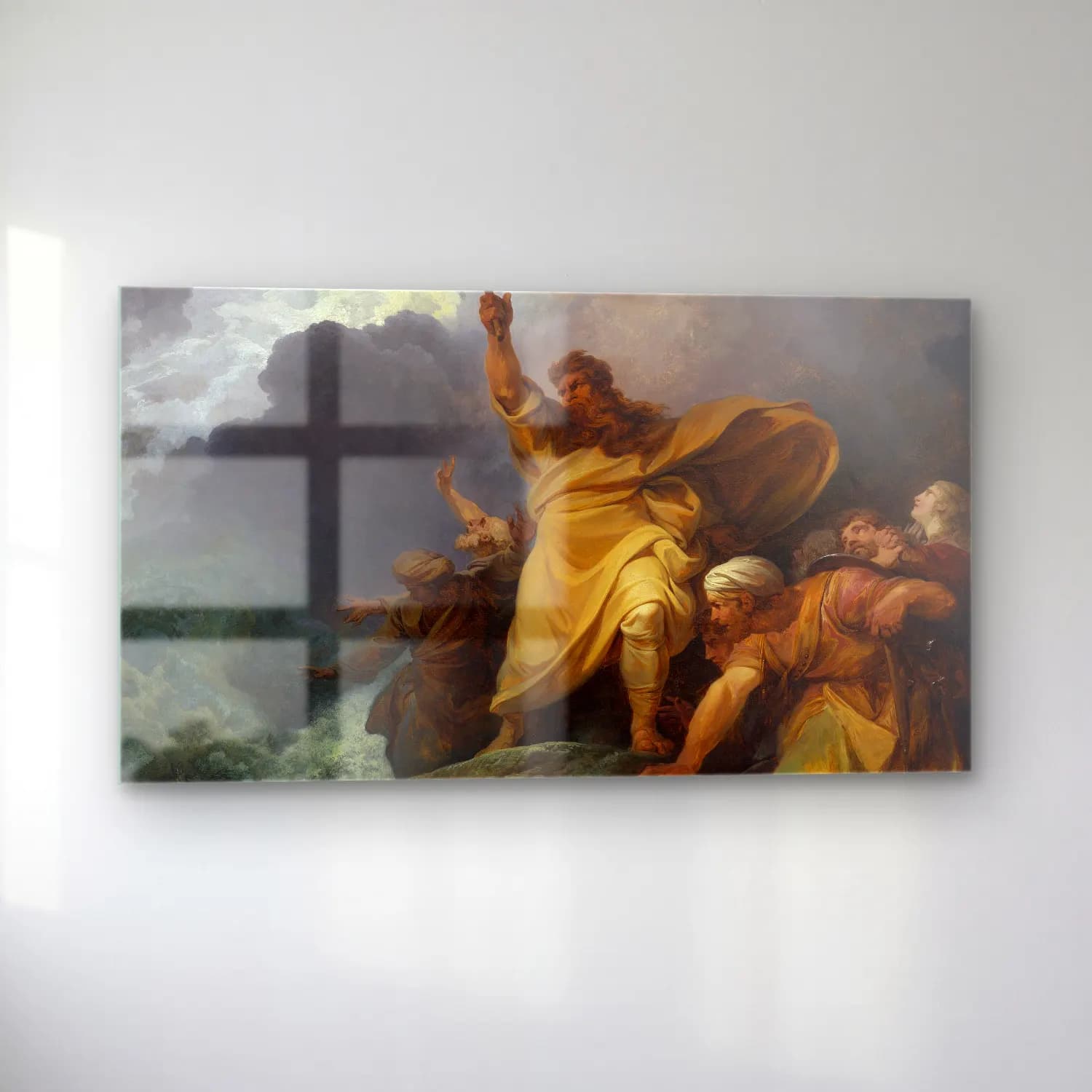 Philip James de Loutherbourg – The Destruction of Pharaoh’s Army cam tablo — sol açıdan görünüm