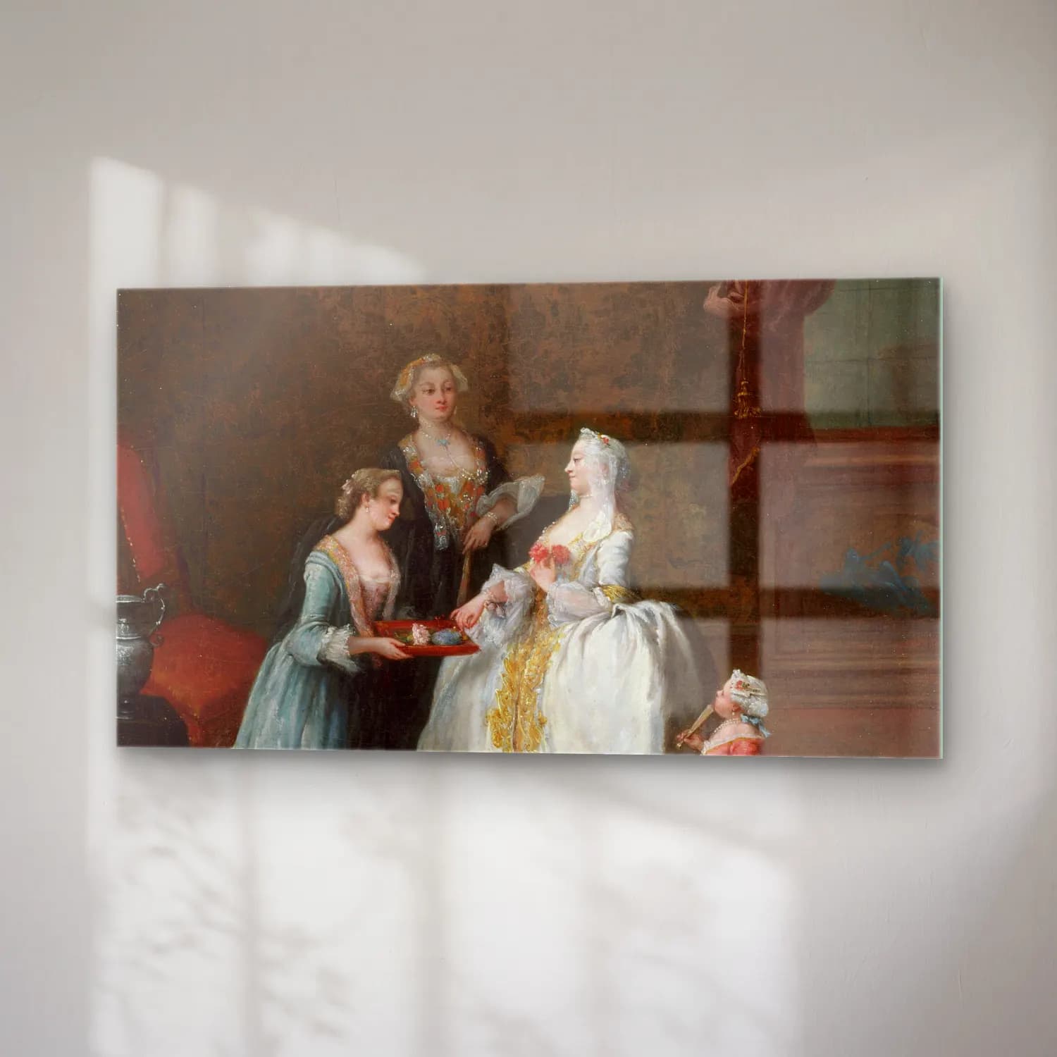 Pietro Longhi – Lady at Her Toilette (late 1740s) cam tablo — sağ açıdan görünüm