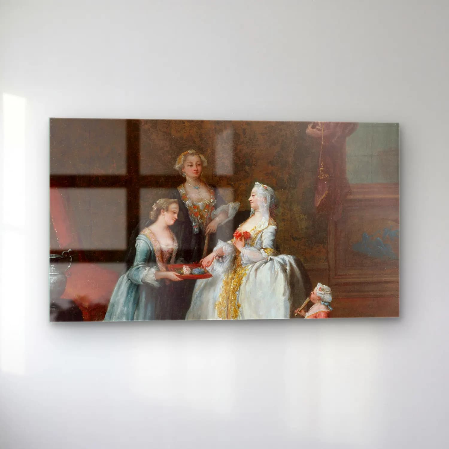 Pietro Longhi – Lady at Her Toilette (late 1740s) cam tablo — sol açıdan görünüm