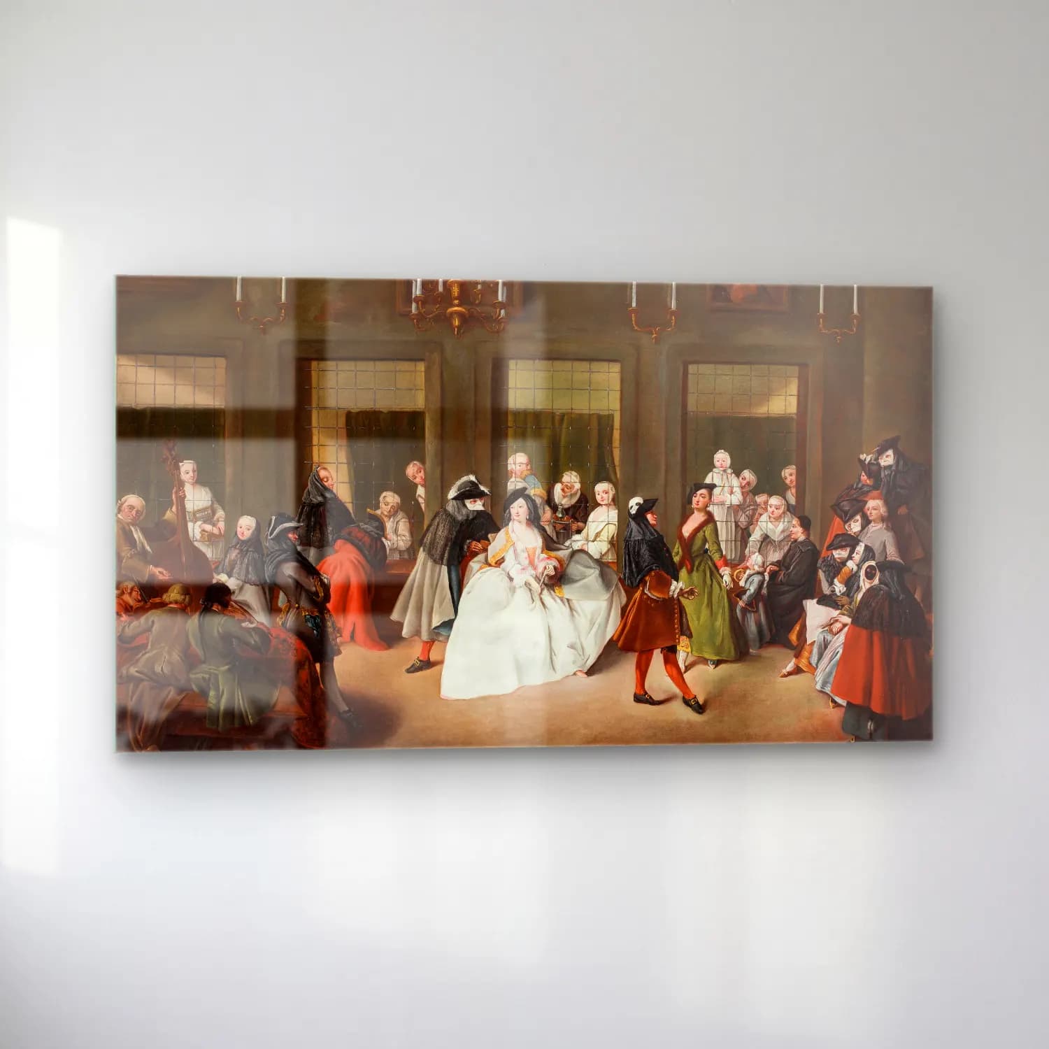 Pietro Longhi – The Convent Parlour (ca. 1760) cam tablo — sol açıdan görünüm