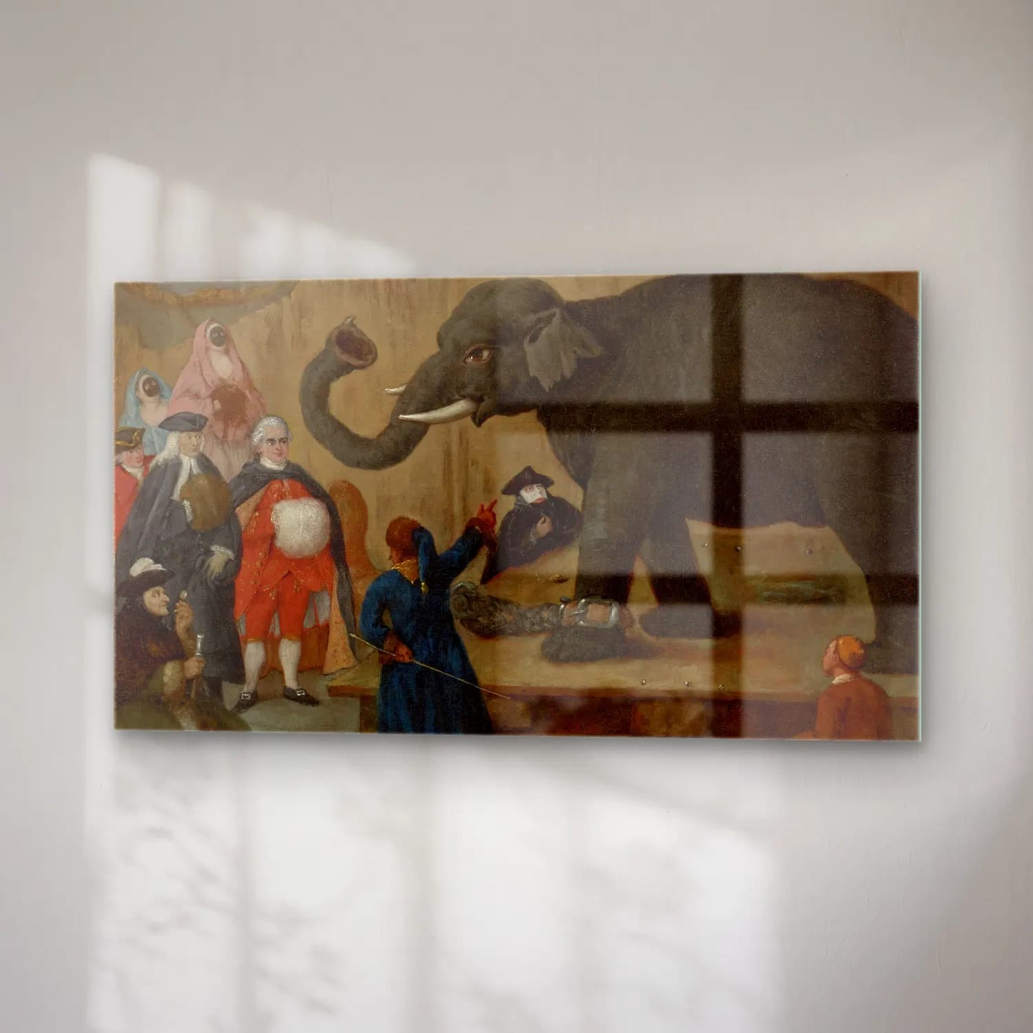 Pietro Longhi – The Display of the Elephant cam tablo — sağ açıdan görünüm