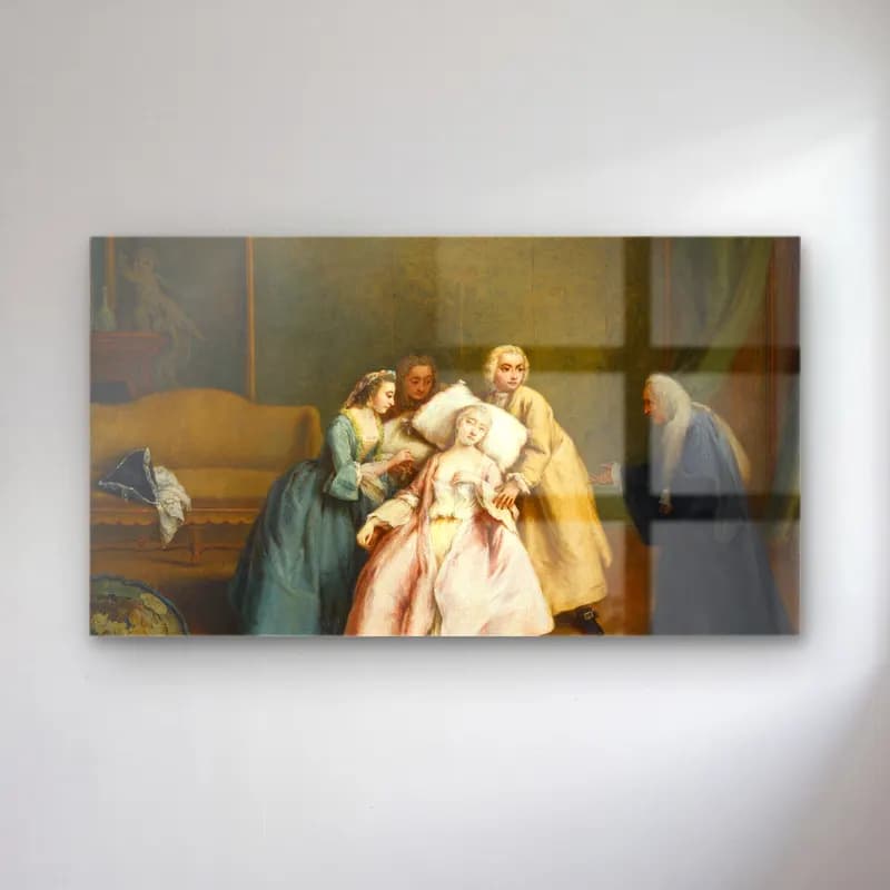 Pietro Longhi – The Faint cam tablo — Pietro Longhi – The Faint — yağlı boya dini sahne