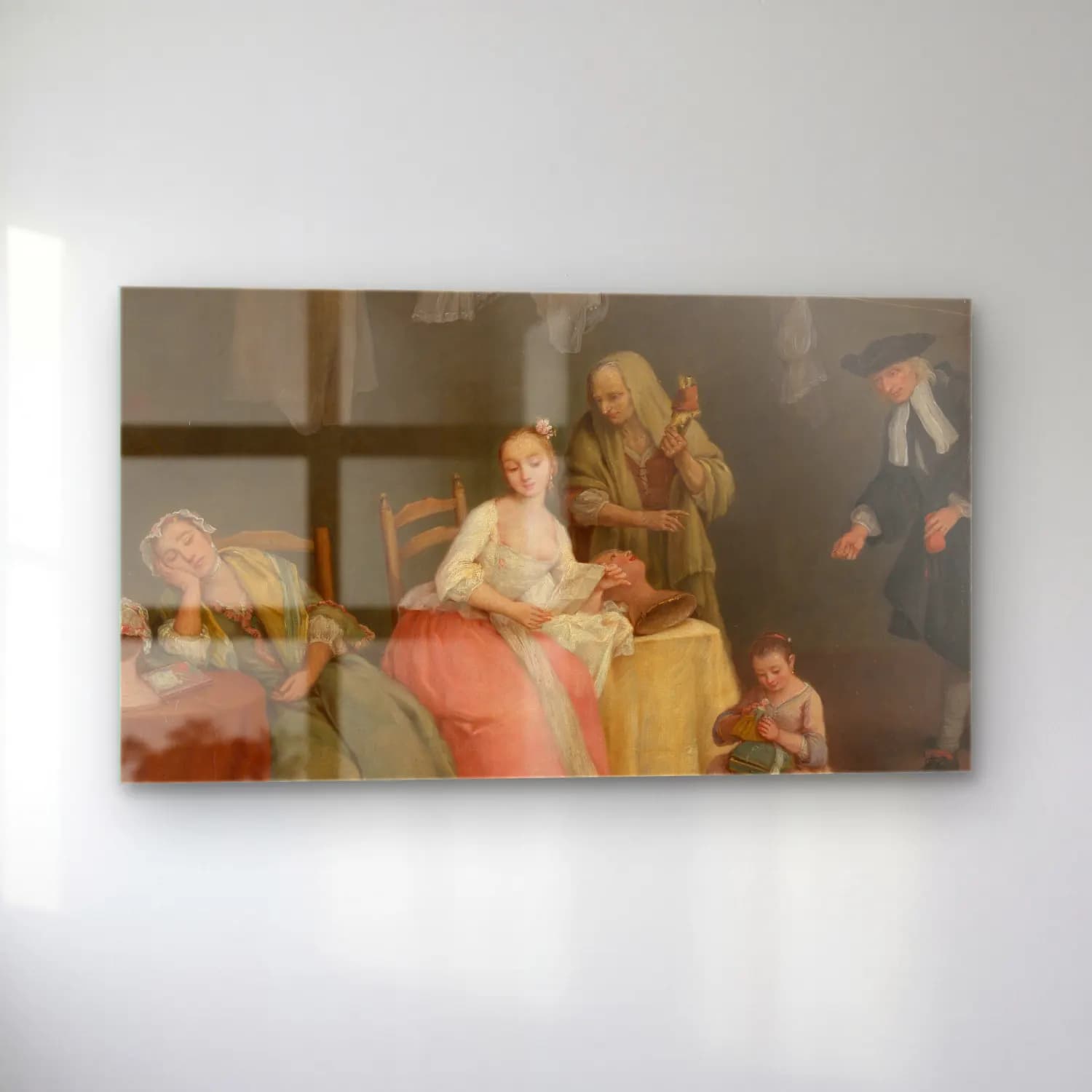 Pietro Longhi – The Letter cam tablo — sol açıdan görünüm