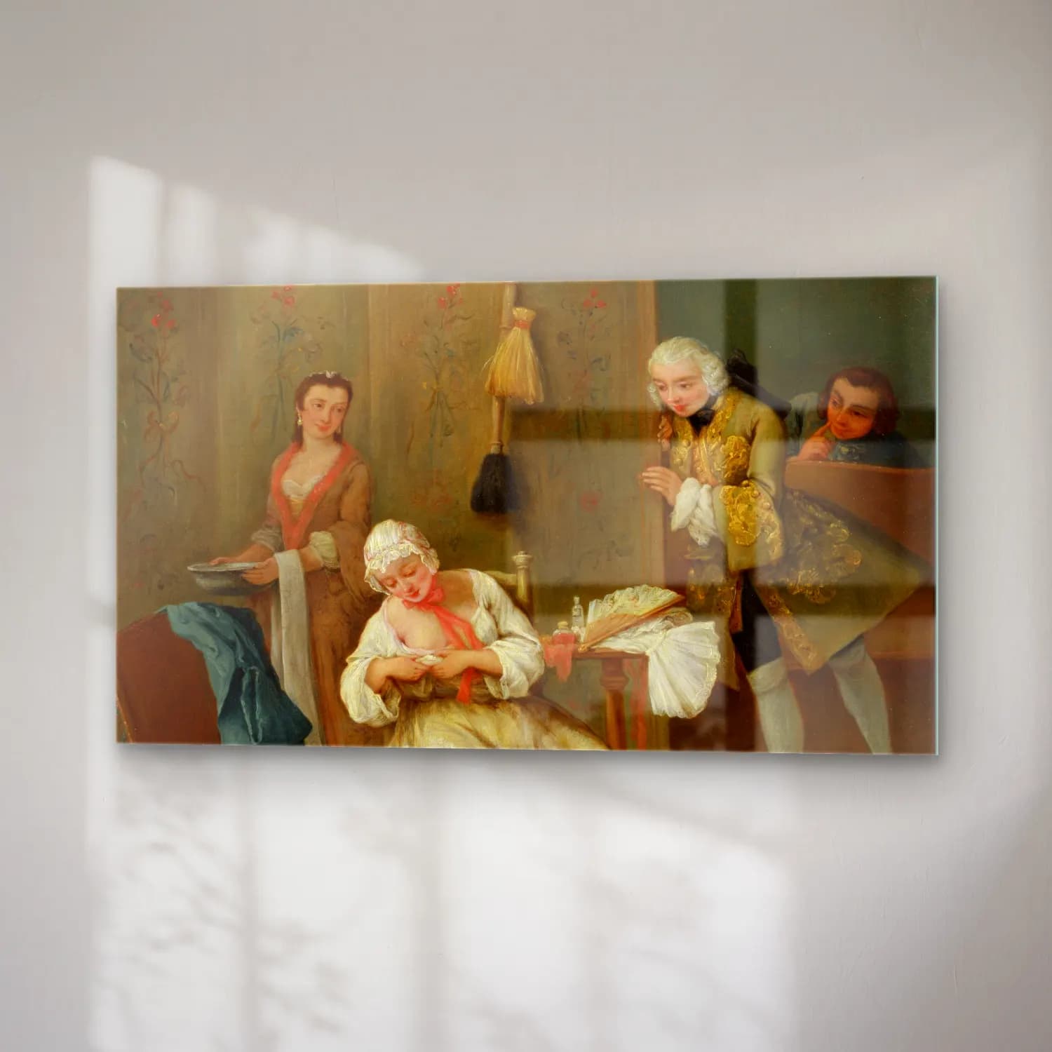 Pietro Longhi – The Quack Doctor (after 1763) cam tablo — sağ açıdan görünüm