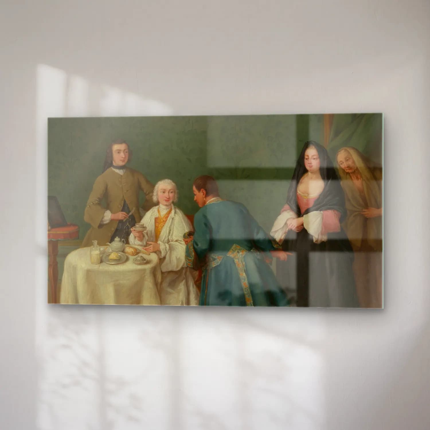 Pietro Longhi – The Temptation cam tablo — sağ açıdan görünüm
