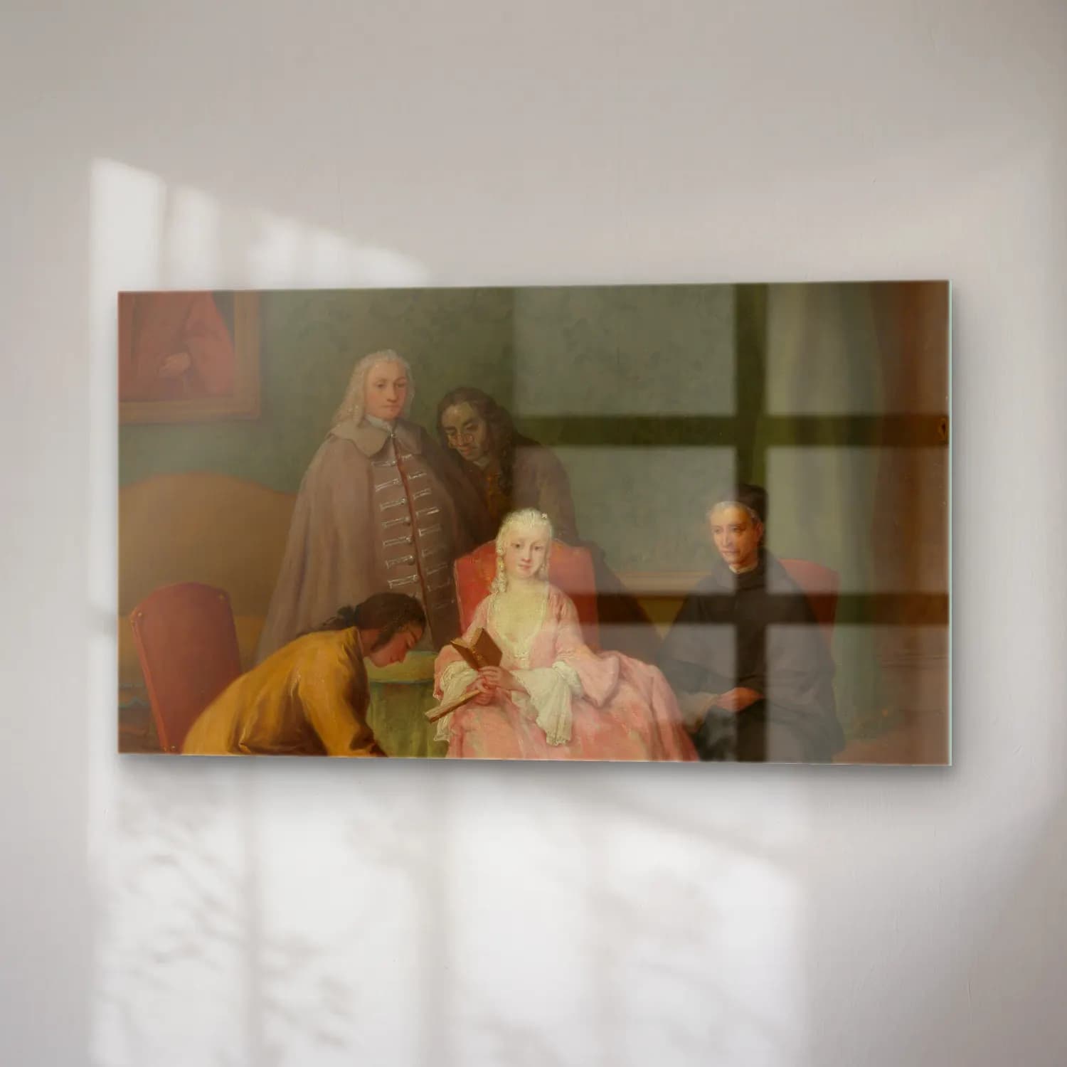 Pietro Longhi – The Visit cam tablo — sağ açıdan görünüm