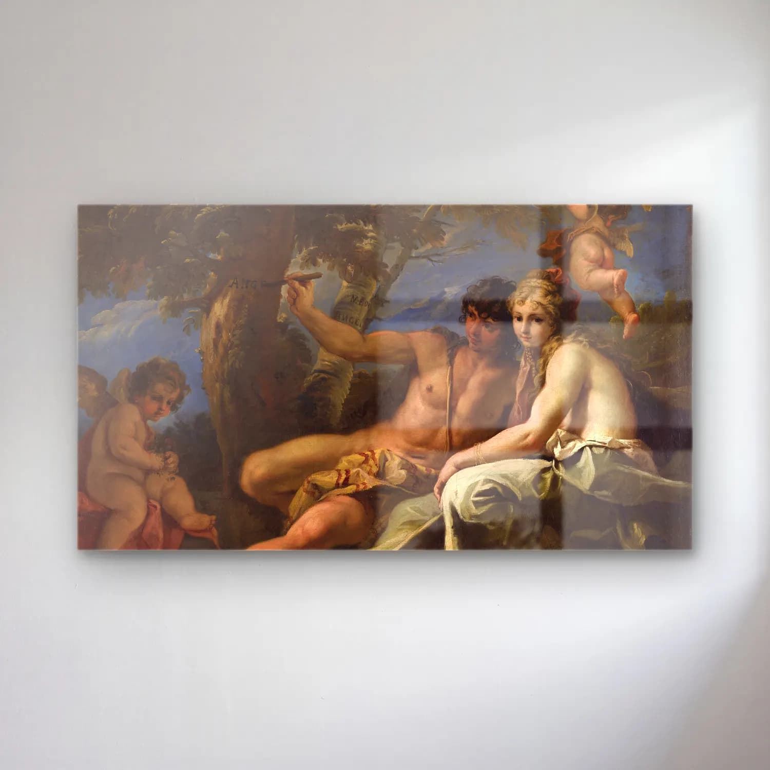 Sebastiano Ricci – Allegory of Charity cam tablo — Sebastiano Ricci – Allegory of Charity — yağlı boya mitolojik sahne