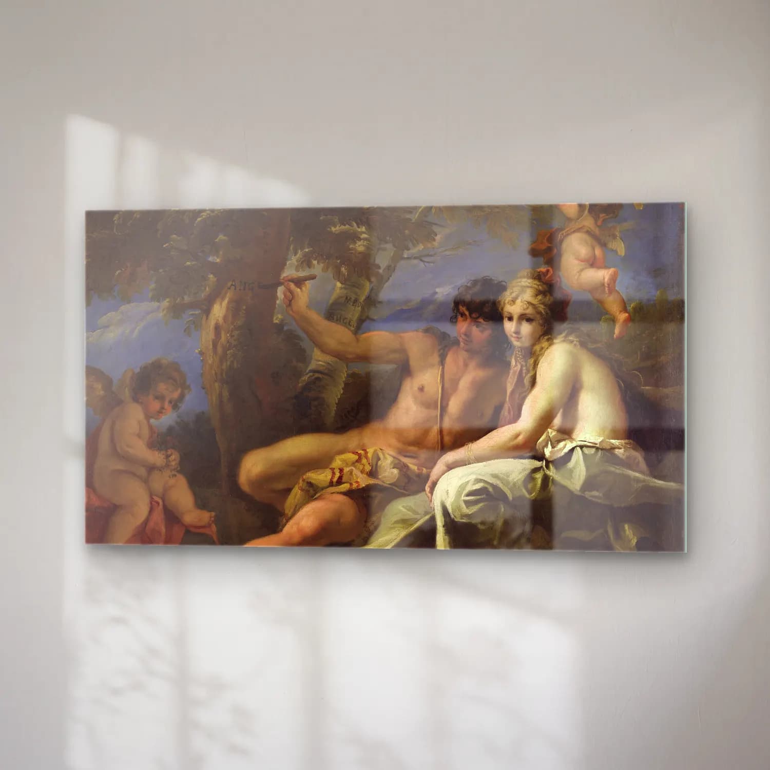 Sebastiano Ricci – Allegory of Charity cam tablo — sağ açıdan görünüm