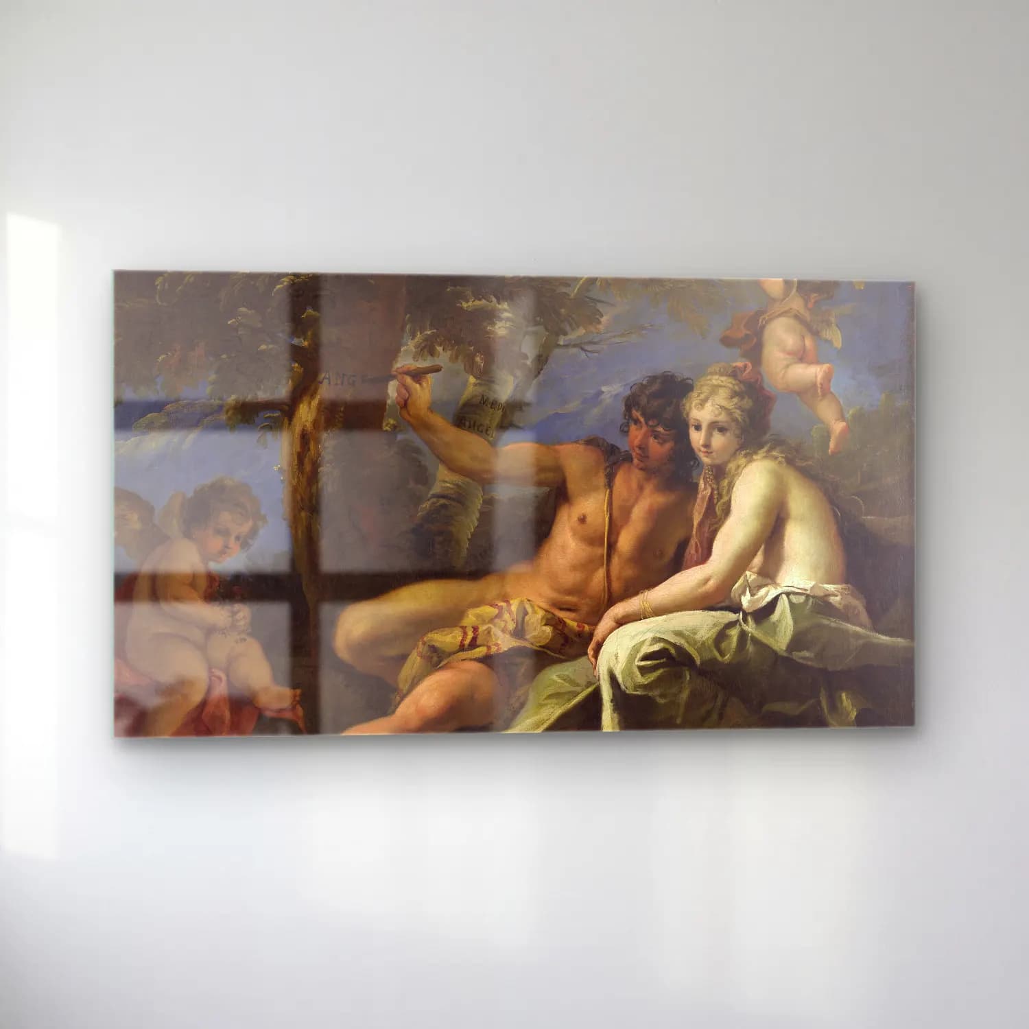 Sebastiano Ricci – Allegory of Charity cam tablo — sol açıdan görünüm