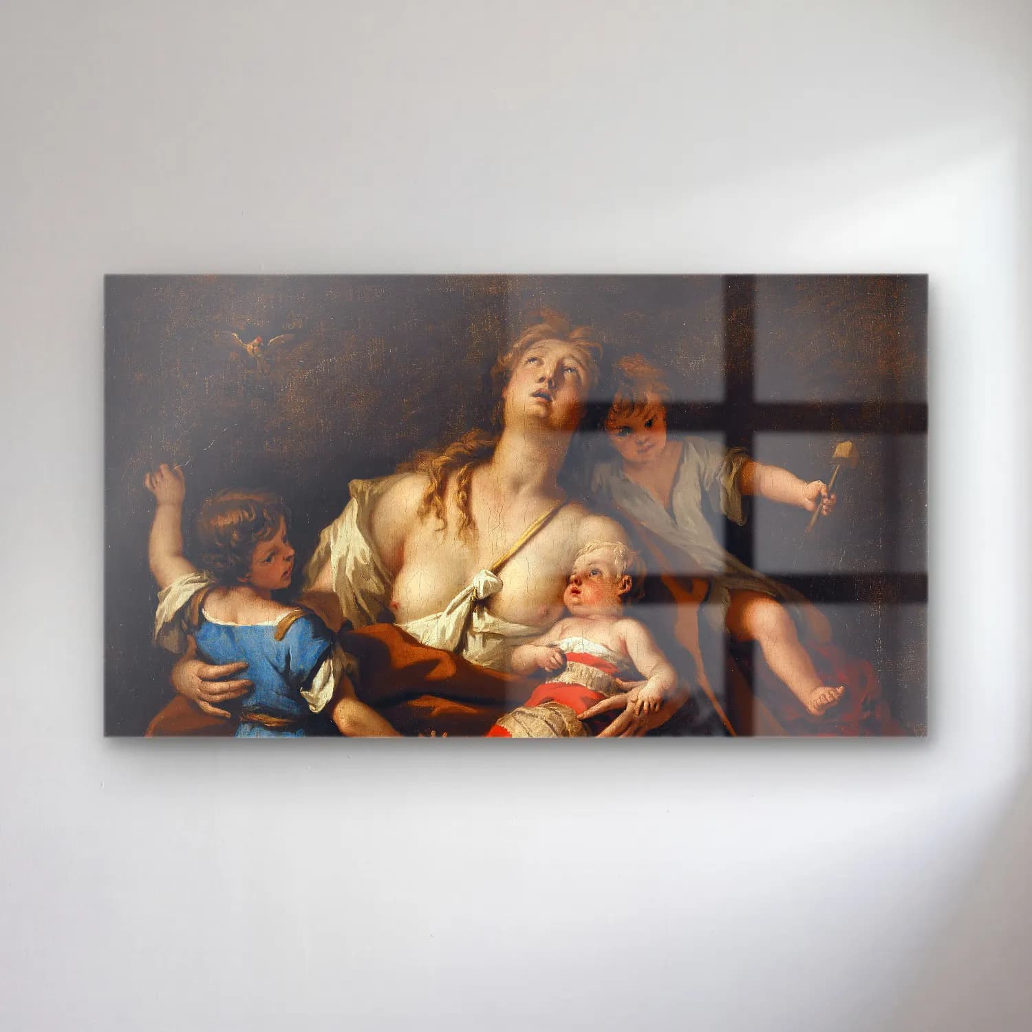 Sebastiano Ricci – Charity cam tablo — Sebastiano Ricci – Charity — yağlı boya dini sahne