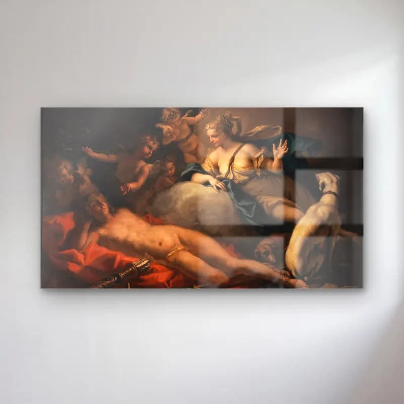 Sebastiano Ricci – Diana and Endymion cam tablo — Sebastiano Ricci – Diana and Endymion — yağlı boya mitolojik sahne