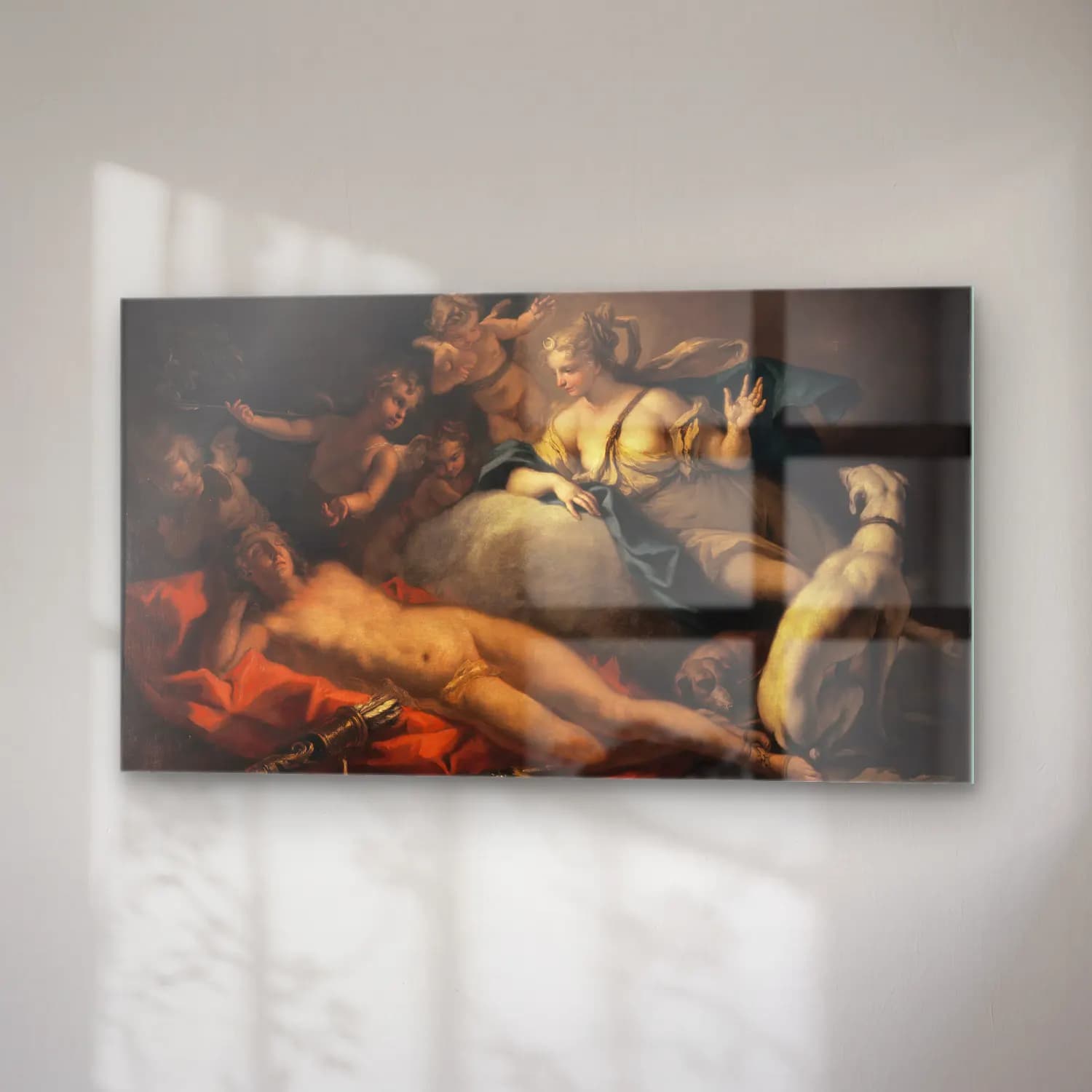 Sebastiano Ricci – Diana and Endymion cam tablo — sağ açıdan görünüm