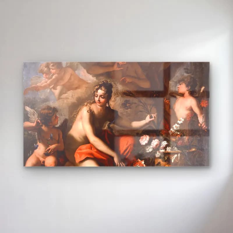 Sebastiano Ricci – Flora cam tablo — Sebastiano Ricci – Flora — yağlı boya mitolojik sahne