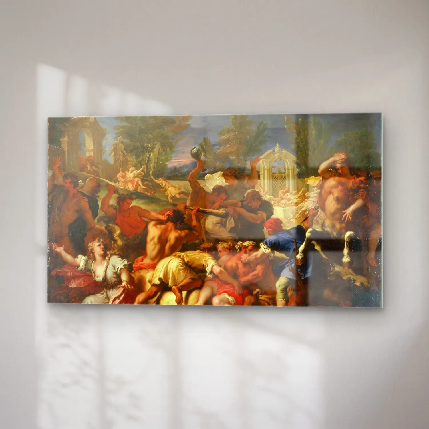 Sebastiano Ricci – The Battle of the Lapiths and Centaurs (circa 1705) cam tablo — sağ açıdan görünüm