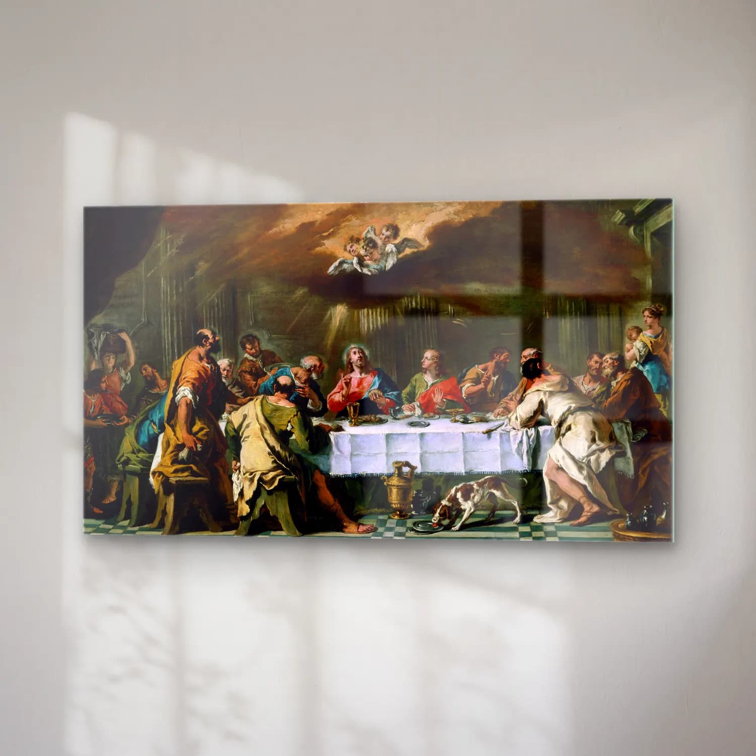 Sebastiano Ricci – The Last Supper cam tablo — sağ açıdan görünüm