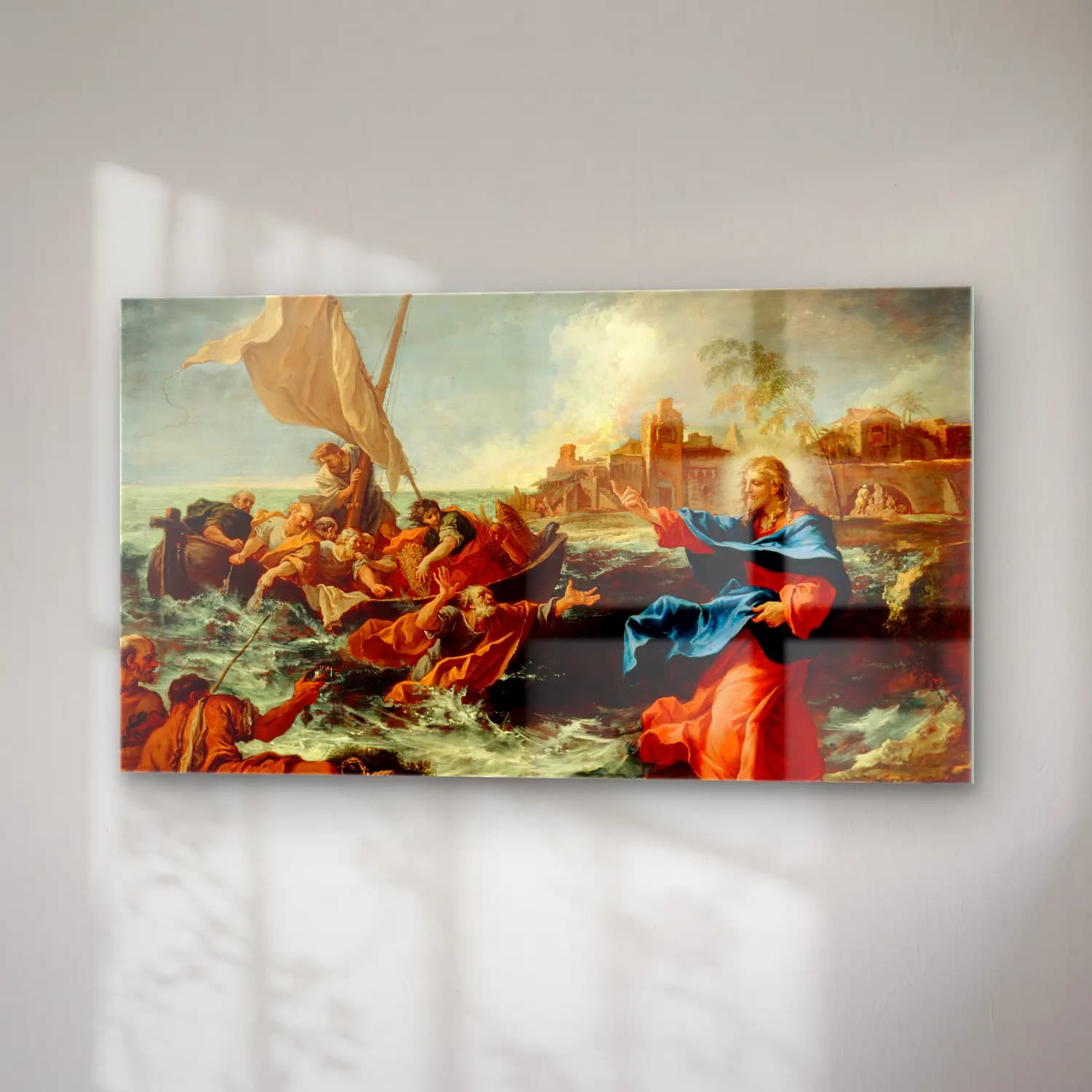 Sebastiano Ricci – The Miraculous Draught Of Fishes (ca. between 1695 and 1697) cam tablo — sağ açıdan görünüm