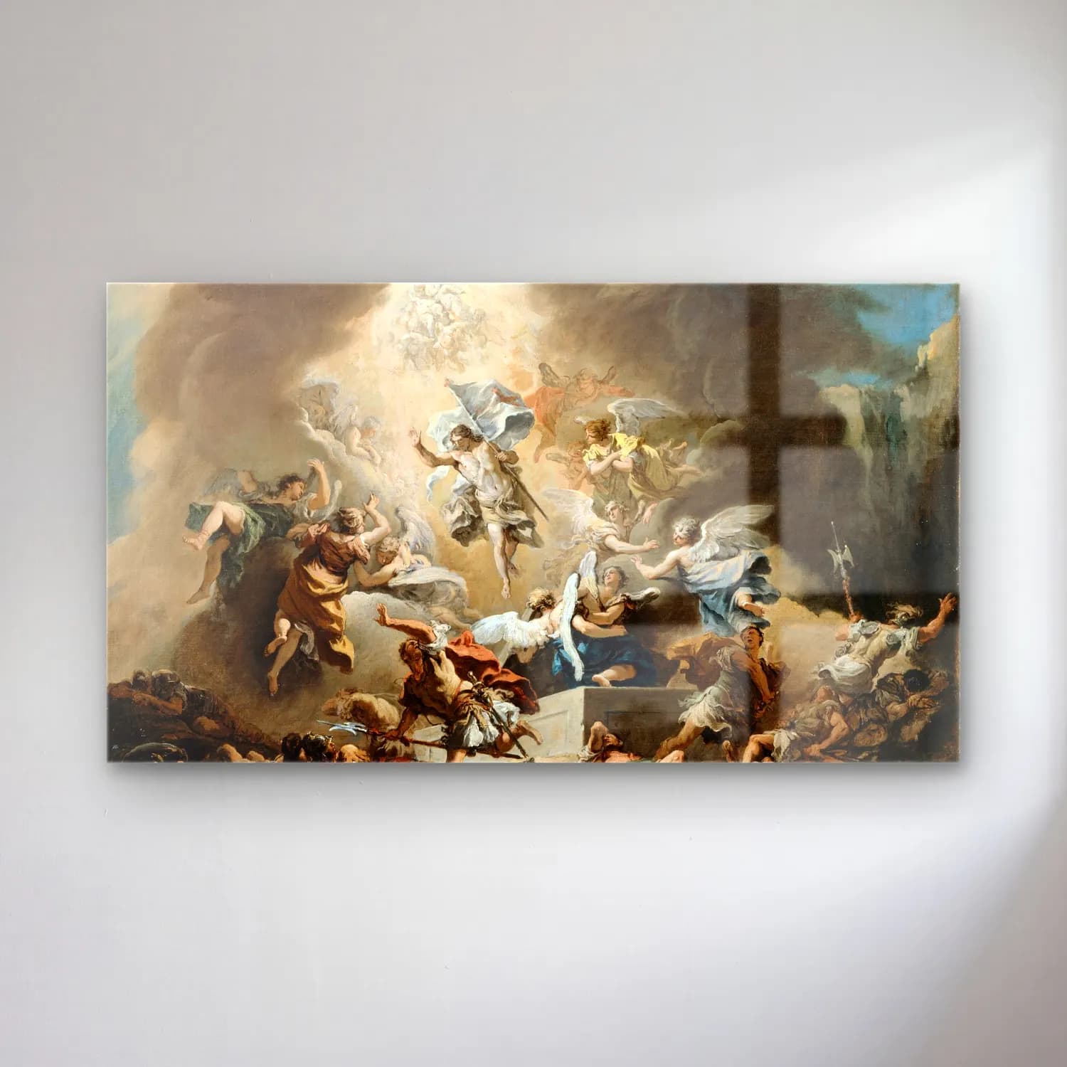 Sebastiano Ricci – The Resurrection (circa 1715) cam tablo — Sebastiano Ricci – The Resurrection (circa 1715) — yağlı boya dini sahne