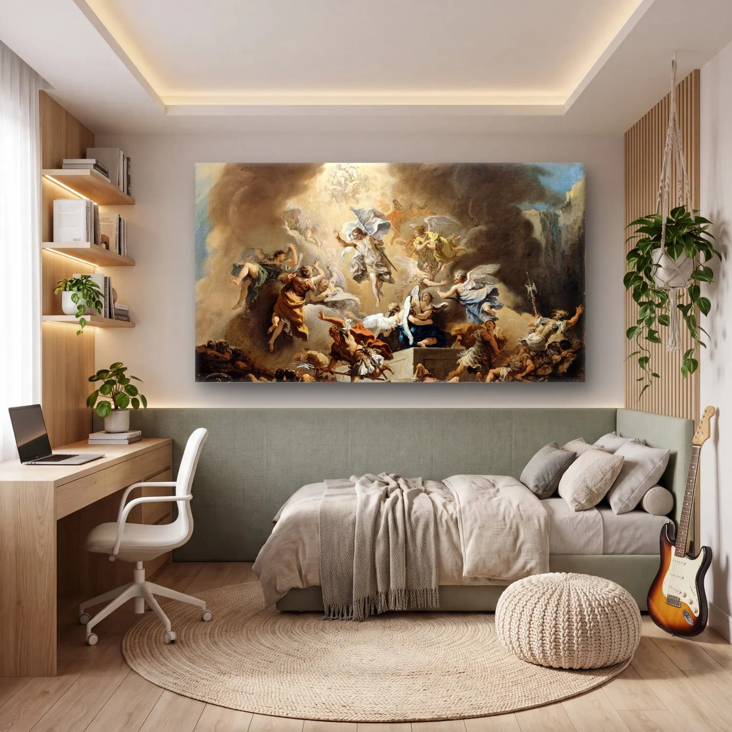 Sebastiano Ricci – The Resurrection (circa 1715) cam tablo — genç odasında