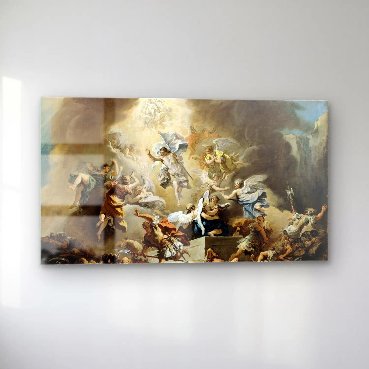 Sebastiano Ricci – The Resurrection (circa 1715) cam tablo — sol açıdan görünüm