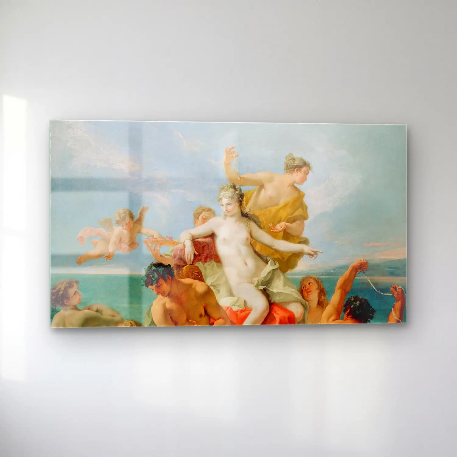 Sebastiano Ricci – Triumph of The Marine Venus cam tablo — sol açıdan görünüm