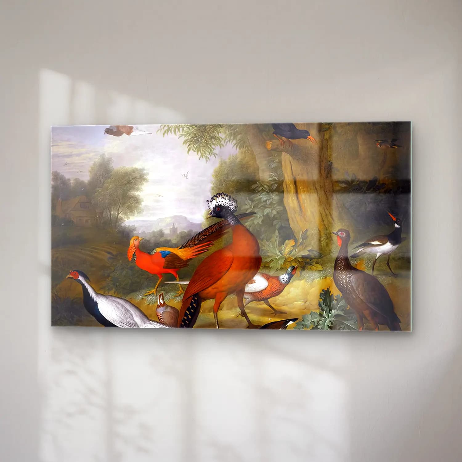 Tobias Stranover – Birds in a Landscape cam tablo — sağ açıdan görünüm
