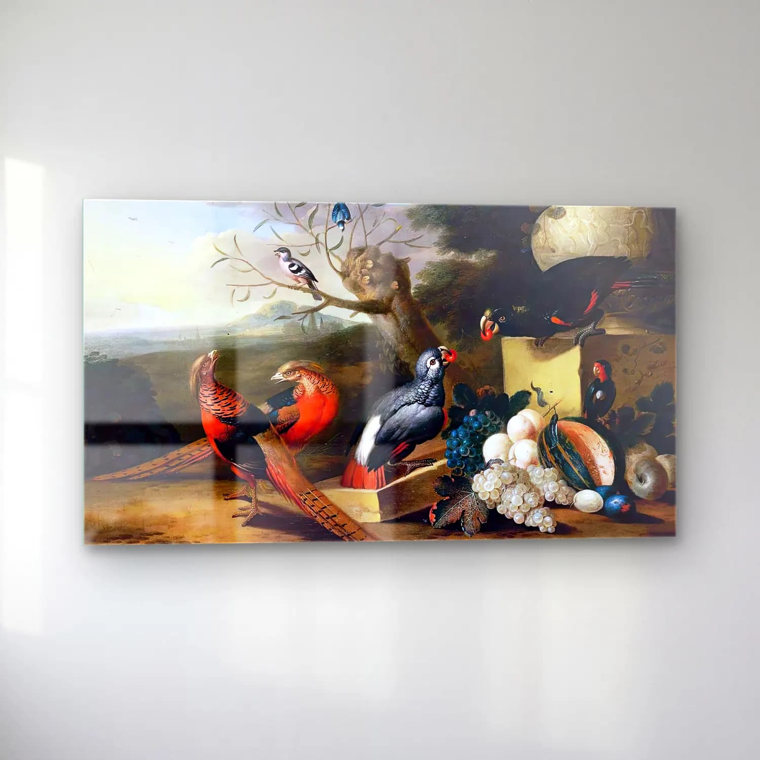 Tobias Stranover – Parkland Setting with Birds cam tablo — sol açıdan görünüm