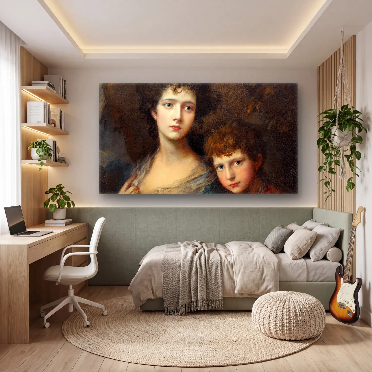 Thomas Gainsborough – Elizabeth And Thomas Linley cam tablo — genç odasında