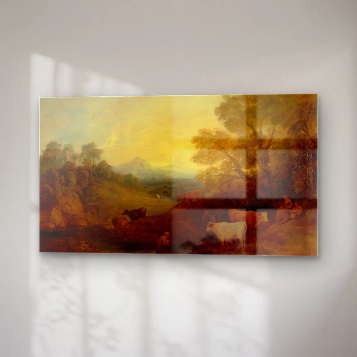 Thomas Gainsborough – Landscape with Cattle cam tablo — sağ açıdan görünüm