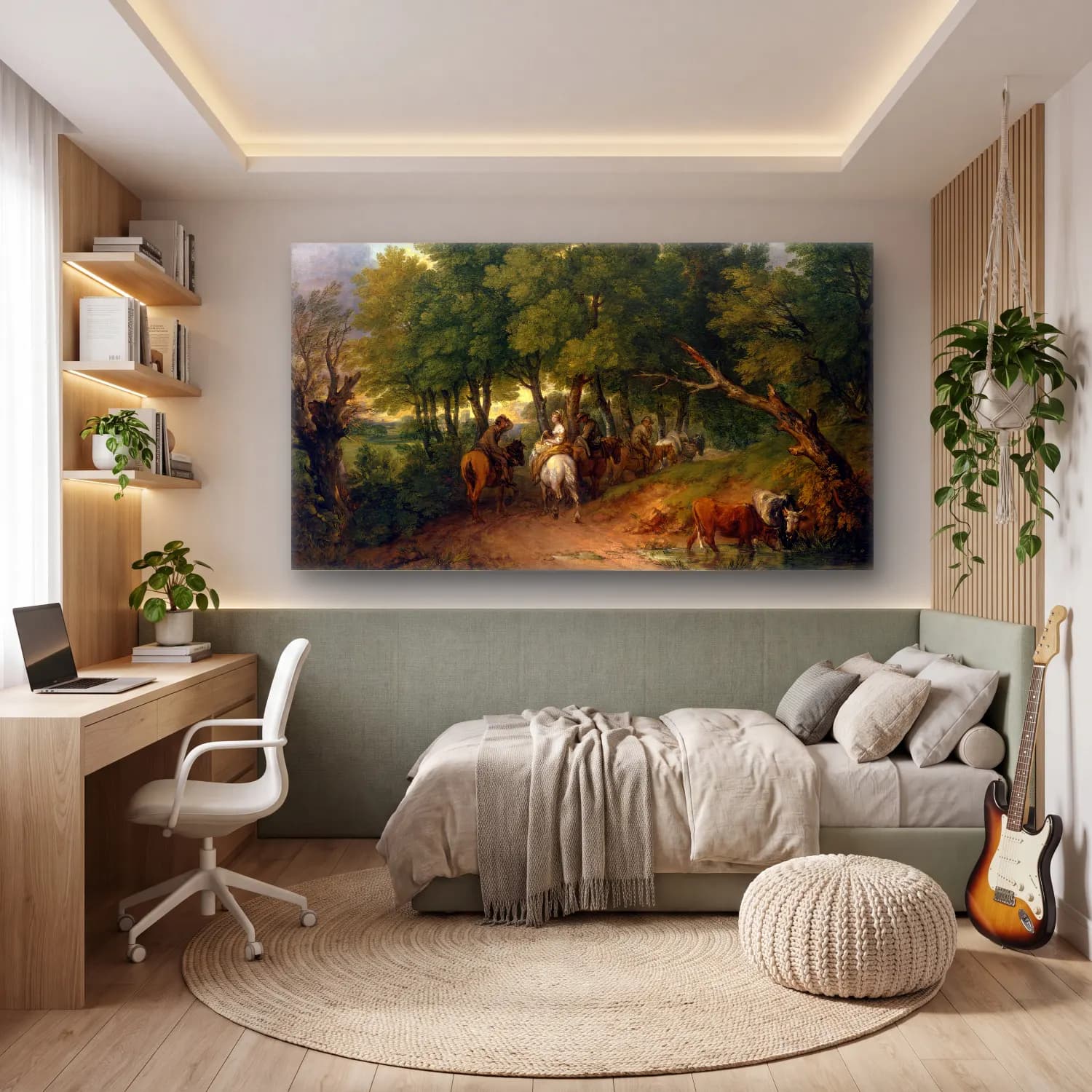 Thomas Gainsborough – Road from Market cam tablo — genç odasında