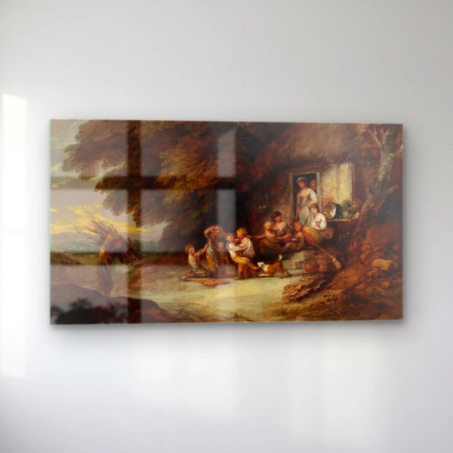 Thomas Gainsborough – The Cottage Door cam tablo — sol açıdan görünüm