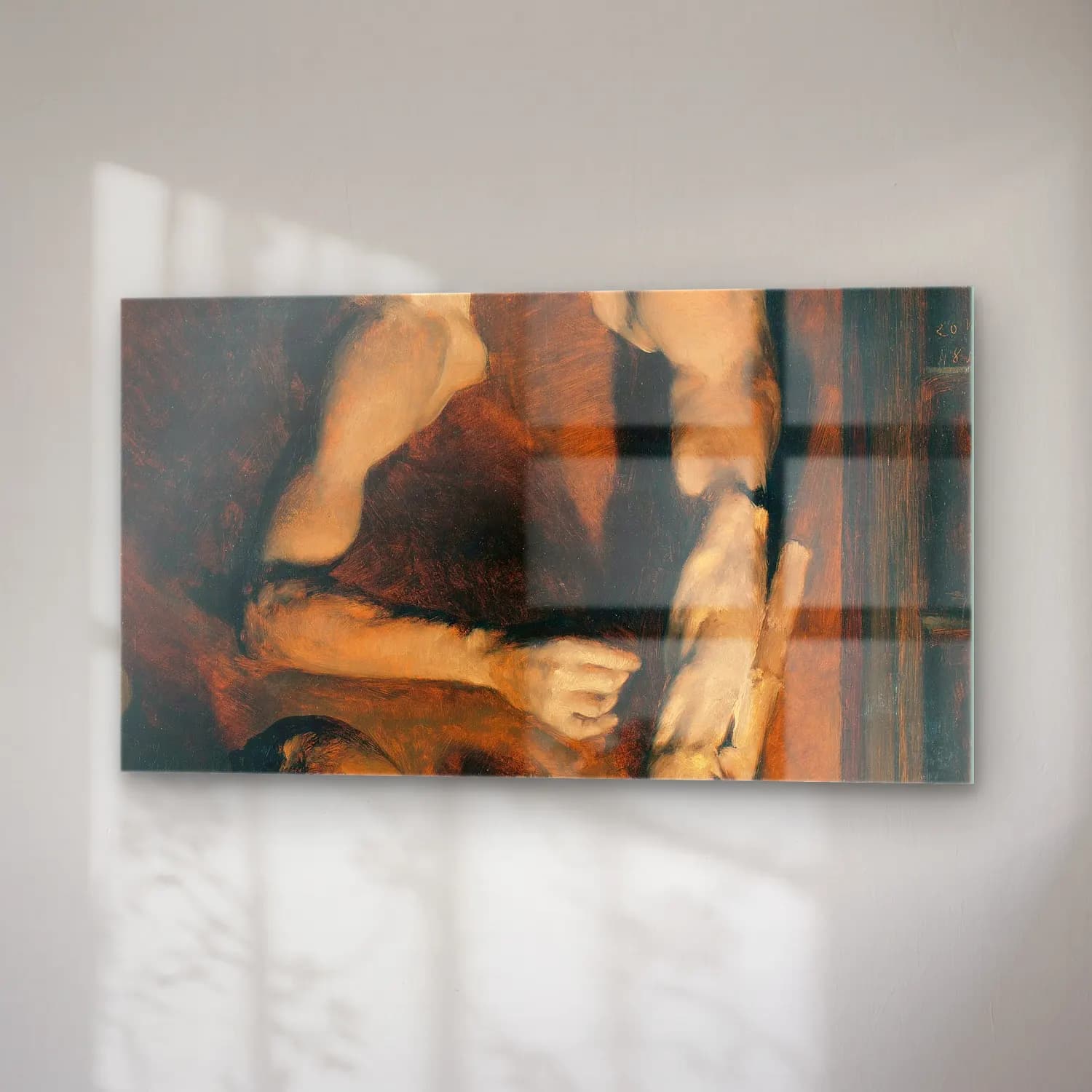 Adolph von Menzel – Studio Wall cam tablo — sağ açıdan görünüm