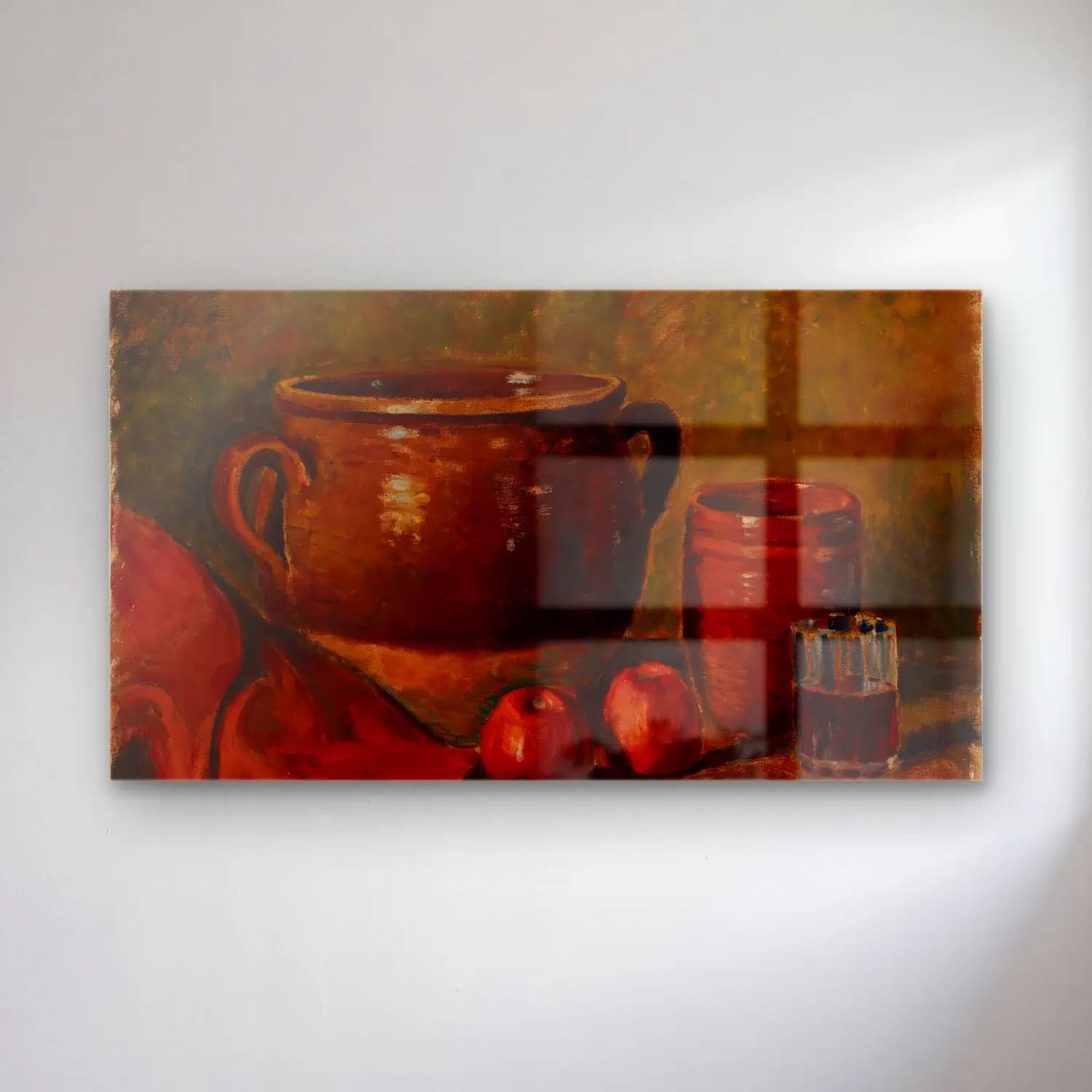 Alfred William Finch – Still Life cam tablo — Alfred William Finch – Still Life — yağlı boya seramik vazolar