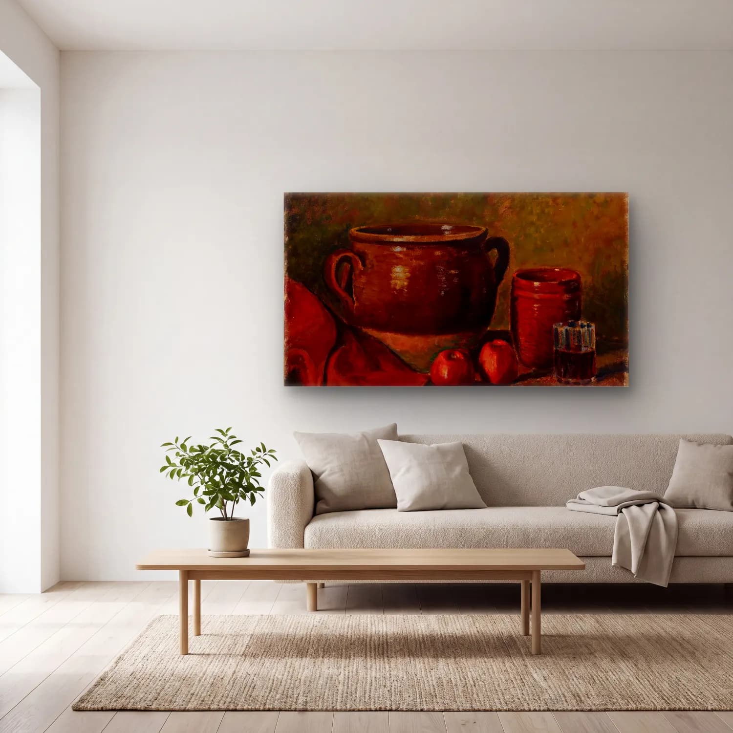 Alfred William Finch – Still Life cam tablo — açık renk salonda