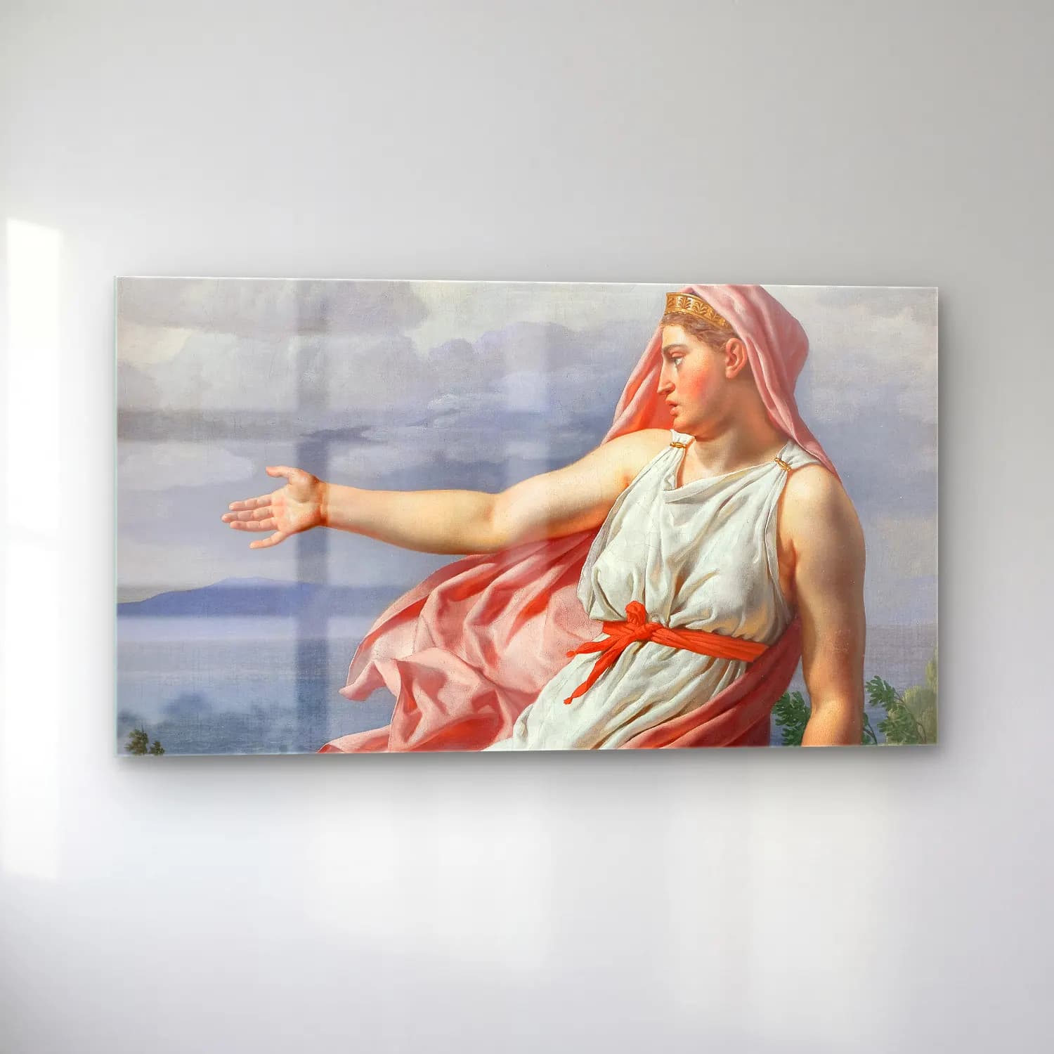 Christoffer Wilhelm Eckersberg – Alcyone’s Farewell to her Husband cam tablo — sol açıdan görünüm