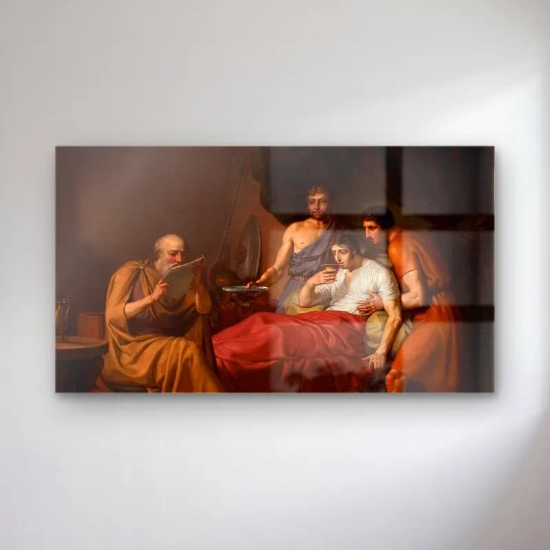 Christoffer Wilhelm Eckersberg – Alexander The Great On His Sickbed cam tablo — Christoffer Wilhelm Eckersberg – Alexander The Great On His Sickbed — yağlı boya mitolojik sahne