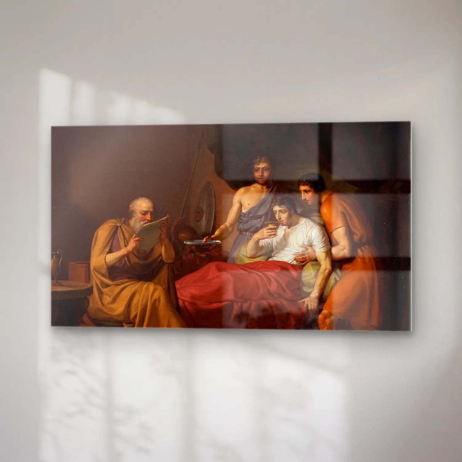 Christoffer Wilhelm Eckersberg – Alexander The Great On His Sickbed cam tablo — sağ açıdan görünüm