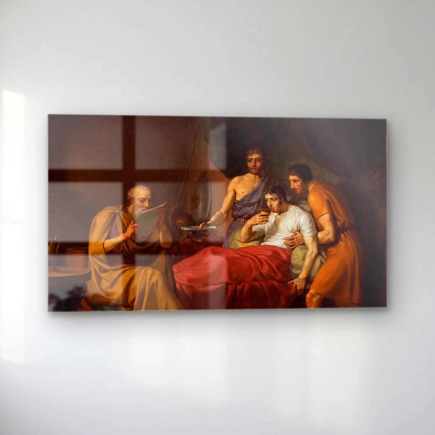 Christoffer Wilhelm Eckersberg – Alexander The Great On His Sickbed cam tablo — sol açıdan görünüm
