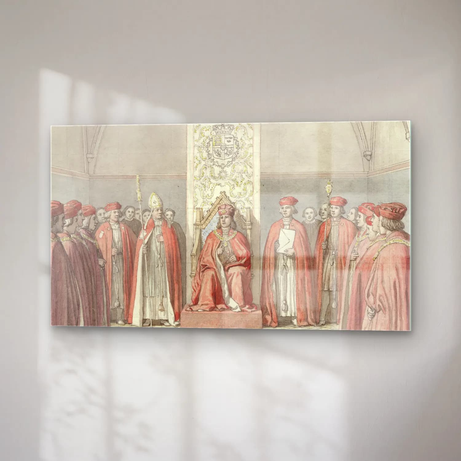 Christoffer Wilhelm Eckersberg – Elefantordenens Indstiftelse cam tablo — sağ açıdan görünüm
